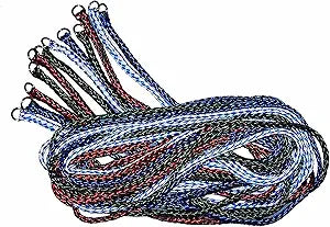 Downtown Pet Supply Braided Poly Slip Lead Dog Leash, 24 Pack, 5' Long - Universal Dog Slip Leash with Metal O Ring - Durable for Groomers, Shelters, Rescues, Vets, or Doggy Daycares