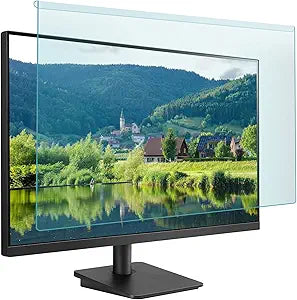 27 Inch Blue Light Blocking Screen Protector Panel, Eye Protection Easy Hanging Type Acrylic Blue Light Filter for 26-27 Inch Diagonal Widescreen Desktop Computer LED PC Monitor
