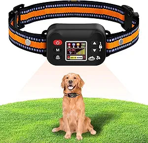 GPS Dog Collar, Wireless Electric Dog Fence Collar with 3 Correction Modes IP67 Waterproof for Pets Over 15 Lbs Outdoor Use Only