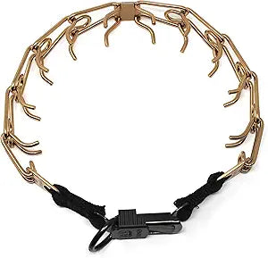 Herm Sprenger Curogan Dog Training Collar with Quick Release Buckle Ultra-Plus Pet Rounded Links Hypoallergenic Nickel Free No-Pull Collar for Dogs Made in Germany 3.2mm x 20in Medium