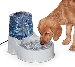 K&H Pet Products CleanFlow Filtered Water Bowl for Dogs Granite Medium 1.4 Gallon Bowl + 1 Gallon Reservoir