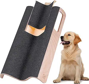 M-Shaped Dog Scratch Pad for Nails with Treat Box, Dog Nail Scratch Board for Large Dogs, Dog Nail File Toy and Shorten Dogâ€™s Side Nail Easier (with Treat Box, L)