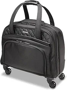 Kensington Contour 2.0 Laptop Rolling Bag, Briefcase, Laptop Spinner, Laptop Roller Bag wheeled,15.6â€, Water Resistant, Black (K60380WW)