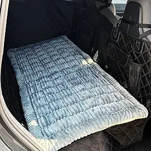 Backseat Dog Bed Mat for Car, Dog Car Seat Cover for Back Seat, Pet Car Blanket Soft and Comfortable, Upgraded Bottom Non-Slip, Washable Travel Pet Mat for Cars Trucks and SUVs (Gray, 53" x 24")