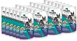 Nulo Freestyle Mackerel, Chicken, & Mussel in Broth Real Meat Dog Food Topper, 2.8 Ounce (Pack of 24)