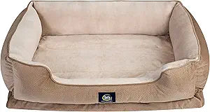 Serta Ortho Cuddler Pet Bed, Extra Large, Tan