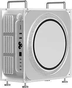 GEEKRIA Chassis Stand, Compatible with Apple Mac Studio for M1/M2/M4 Max, M1/M2/M3 Ultra. Acrylic Computer Case Holder, Mount, Desktop Accessories, Optimized Heat Dissipation (Frosted)