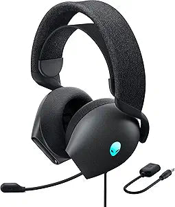Alienware AW520H Wired Gaming Headset - Dolby Atmos, Unidirectional, AlienFX 16.8 Million RGB Colors, Microphone Mute, Volume On-headset Controls, 40mm Hi-Res Certified - Dark Side of the Moon