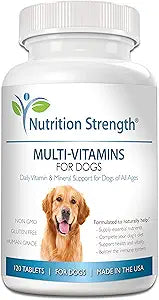 Multivitamins for Dogs, Daily Vitamin and Mineral Support, Nutritional Dog Supplements for All Canine Breeds and Sizes, Promotes Immune Health in Pets, 120 Chewable Tablets