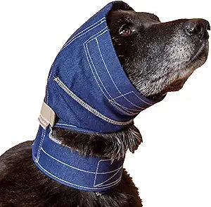 No Flap Ear Wrap (Denim, Small)
