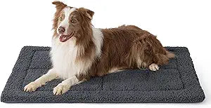 Bedsure Washable Dog Crate Bed for Large Dogs, Soft Foam Floor Pet Mat, Versatile Lightweight Pet Crate Pad for Cages