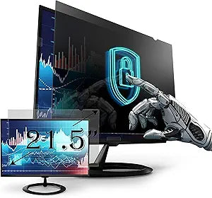 Privacy Screen Filter and Anti Glare compatible with 21.5 Inches Desktop Computer Monitor, Screen Protector Size is 18.7 inch width x 10.5 inch height