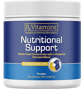 Rx Vitamins Nutritional Support - A Combination of Essential Vitamins, Minerals, & Other Beneficial Compounds for Dogs and Cats - 9.07oz