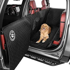 Ruff Liners XL Floor Cover with Door Protection, Black â€“ As Seen on Shark Tank â€“ Fits Full Size Crew Cab Trucks with Fold Up Seats, Waterproof & Machine Washable â€“ Sturdy XL Dog Hammock for Truck