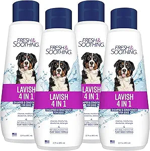 Naturel Promise Fresh & Soothing Lavish 4-in-1 Shampoo + Conditioner for Pets, 22oz - 4 Pack