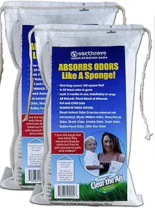 Earth Care Odor Removing Bag Stinky Smells Pet Odor etc (2 Pack)