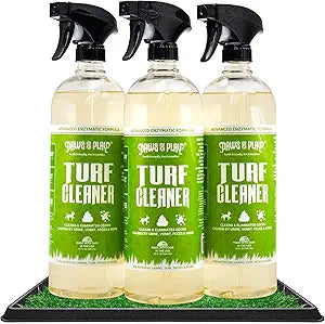 Paws and Play Turf Cleaner for Pet Urine Outdoor and Indoor | Artificial Grass Dog Urine Cleaner That Cleans and Deodorizes Pet Waste on Fake Grass For Dogs - 96 Fl Oz (Pack of 3)