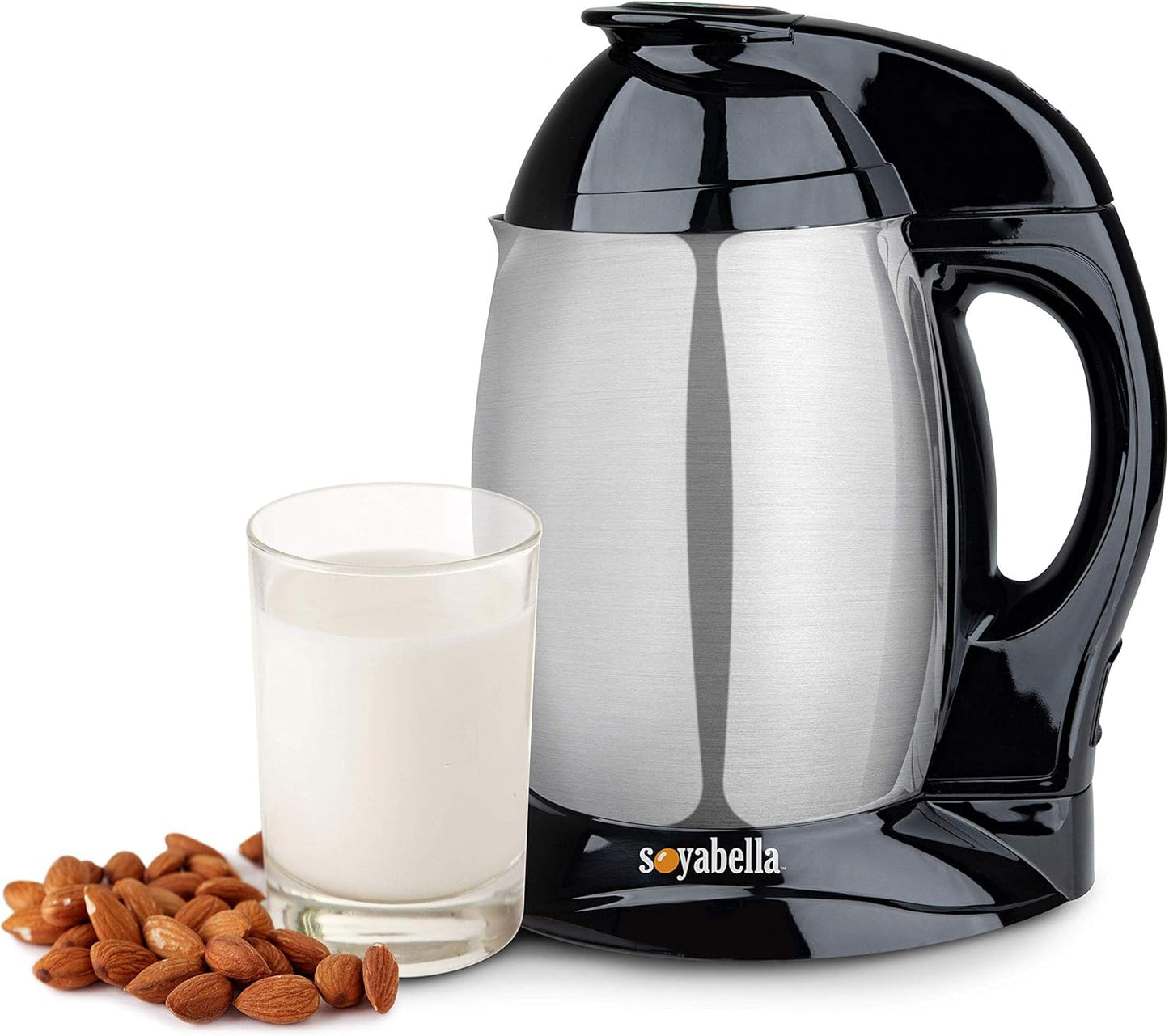 Tribest Soyabella SB-130R-B Refurbished Deluxe Automatic Nut Milk Maker & Soy Milk Maker Machine, Black/Stainless Steel
