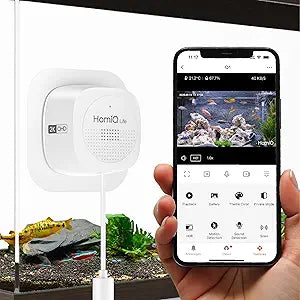 3MP 2K Aquarium & Terrarium Pet Camera.Magnetic Install &Close-Focus Lens for Fish,Lizard, Reptile Pet and Window Bird Feeder,2.4GHz & 5GHz WiFi,Color Night Vision,Auto-focus,24/7 Recording