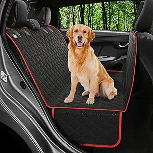 XL Dog Car Seat Cover for Back Seat, Waterproof Hammock for Car, SUV & Truck, Non-Slip Backseat Cover for Dogs, Heavy-Duty Dog Hammock Style Seat Protector Pets, Easy to Install & Clean