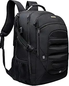 Travel Laptop Backpack 19 Inch Computer Backpack with USB Charging Port Business College Daypack Stylish Bag