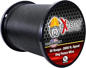Universally Compatible Heavy Duty Electric Dog Fence Boundary Wire for All Models of Electric Fence for Dogs and Puppies or Cat Inground Pet Fence Systems - 2000' Heavy Duty
