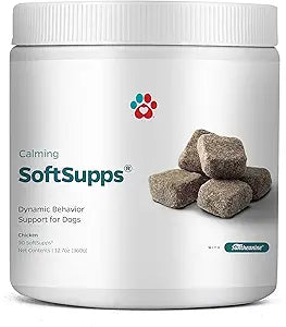 Pet ParentsÂ® Calming SoftSuppsÂ® Calming Chews for Dogs & Anxiety Relief for Dogs, Organic Hemp Oil for Dogs Calming Dog Treats for Pet Anxiety Relief & Separation Anxiety Relief for Dogs, 90ct