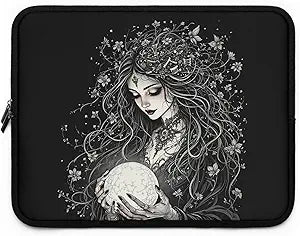 Enchanted Vision - Gothic Laptop Sleeve - A Witchy Alternative Laptop Case Ideal for Travel, Work and Play (13 Inch)