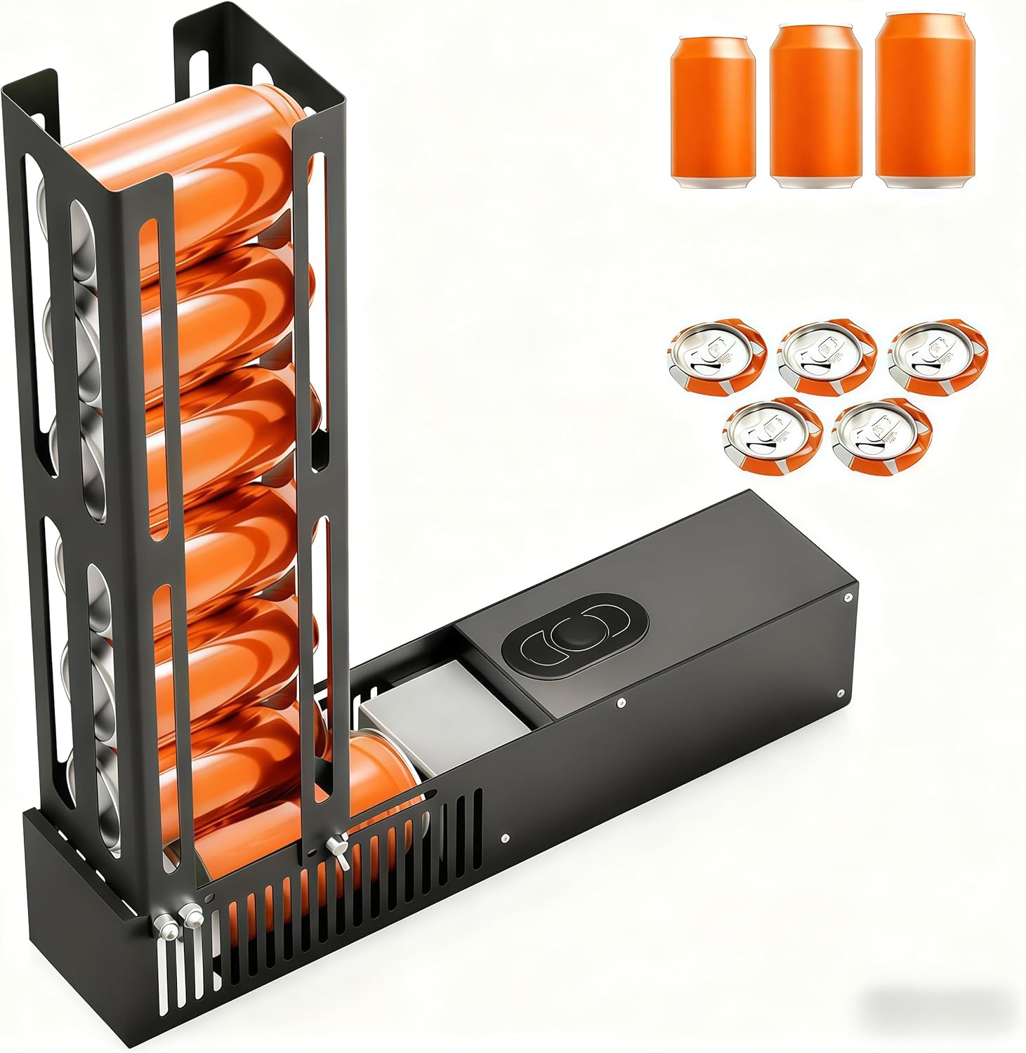 AZXILE Electric Can Crusher,8oz16oz&12oz Automatic Can Crusher, Automatic Can Eject,Can Fill 8 Cans at a Time, Heavy Duty Can Crushers for Recycling Aluminum Seltzer, Cola,Beer Bottles