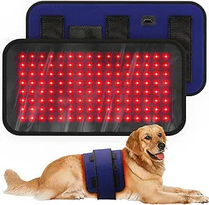 iKeener Red Light Therapy Belt for Pets, Wearable Red Infrared Light Therapy Devices for Dogs Pain Relief, 2 Modes & Adjuatable Timer
