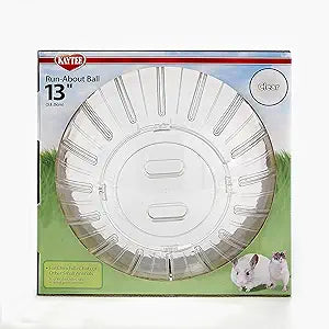 Kaytee 13" Clear Run-About Exercise Ball For Pet Rats & Chinchillas