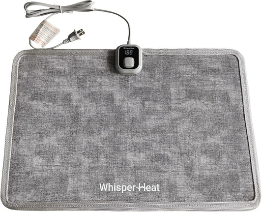 WhisperHeat™ Heated Floor Mat – Electric Tap-to-Activate Foot & Floor Warmer- Silent, Energy-Efficient Underfoot Heating Mat