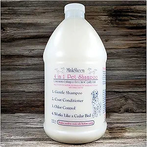Minsheen Dog Grooming Shampoo and Conditioner, Natural Itch Relief for Dogs and Pets PH Balanced, Made in USA, 64 Concentrated Ounces