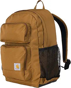 Carhartt 27L Classic Single-Compartment Backpack, Durable Pack with Laptop Sleeve and Duravax Abrasion Resistant Base, Brown